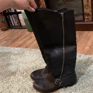 Carlos Santana tall black riding boots, size 10